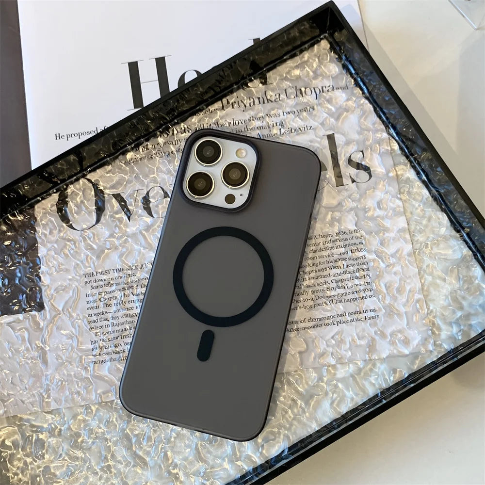 Paper Thin Matte Black Magsafe Case